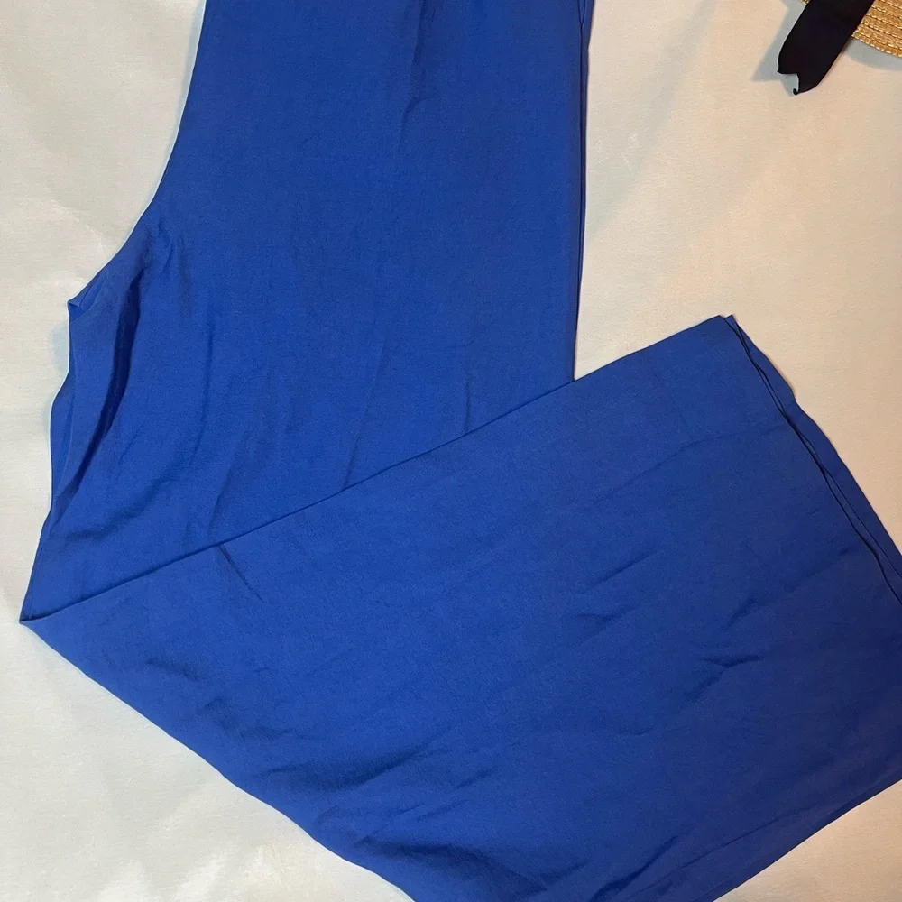 SHEIN Royal Blue Wide-Leg One-Shoulder Jumpsuit XL - Picture 3 of 4